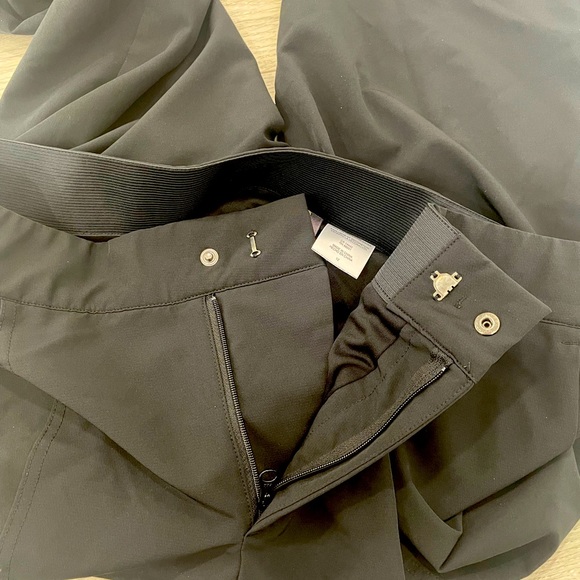 Black Lined Tailored "Comfort Stretch" Elastic-Waist Pants Everyday/Work pants - Picture 7 of 12